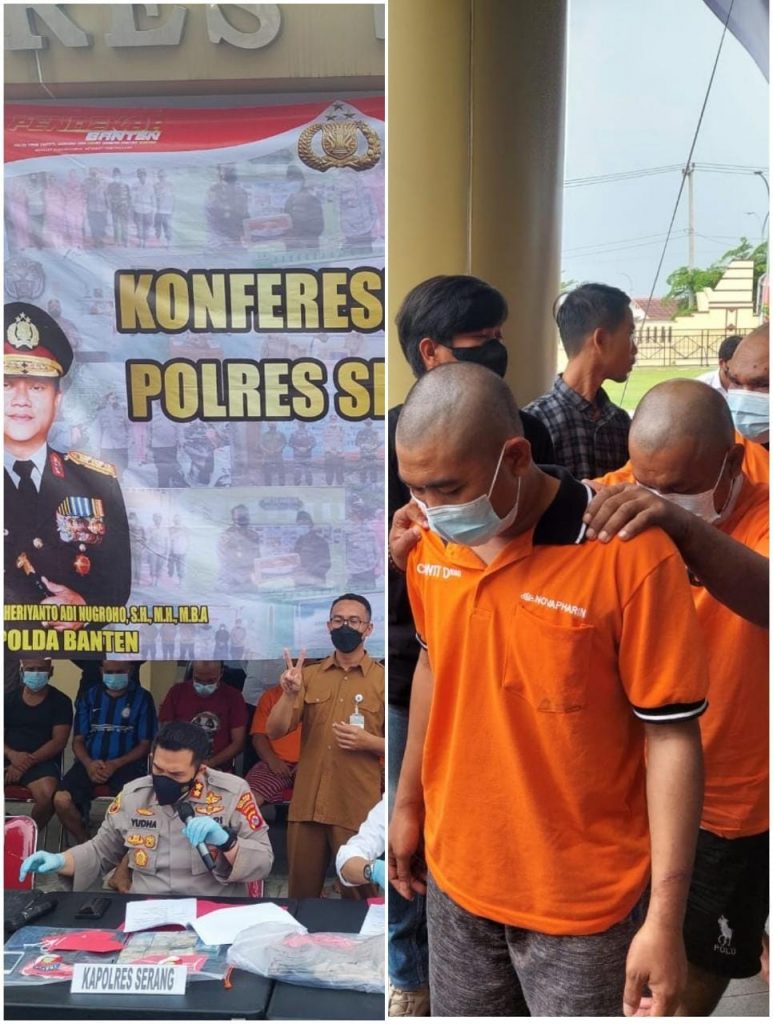 Curi Uang dan Sembako, 8 Orang Berhasil Diamankan Satreskrim Polres Serang