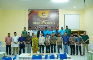 Peluncuran Pemilu 2024, Pemerintah Kabupaten Kampar mengikuti Zoom meeting Launching Tahapan Pemilu 2024