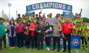 PP Darussaqinah Batu Bersurat Juara Liga Santri Piala Kasad Wilayah Kodim 0313/KPR.