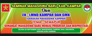 Ayo Ikuti Seminar Mahasiswa Baru yang Ditaja EK-LMND Kampar Bersama GMK