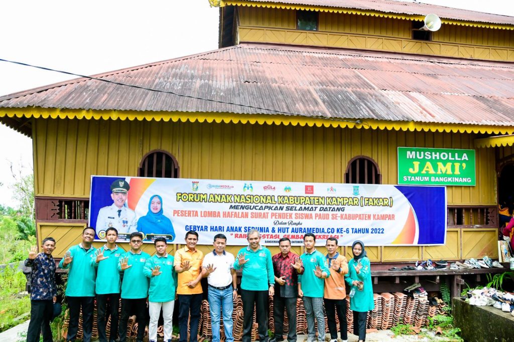 Ratusan Anak-Anak Usia Dini Sangat Antusias Mengikuti Gebyar HUT Auramedia.co Di Taman Reakreasi Stanum Bangkinang