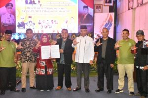 Balai bahasa Universitas Lancang Kuning adakan MOU dengan Dispersip Kampar