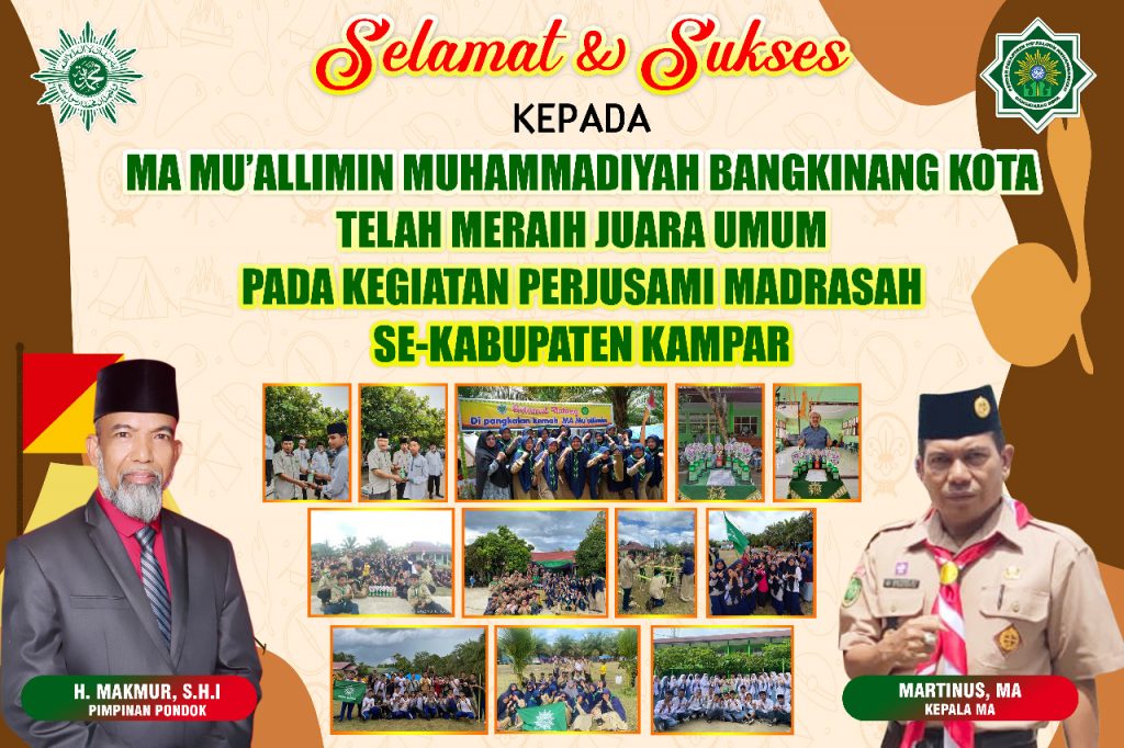 PP. Mu’allimin Muhammadiyah Bangkinang Kota Berhasil Meraih Sembilan Piala Di Ajang Kegiatan PERJUSAMI