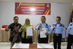 Dispersip Kampar Lakukan MOU dengan Lapas Kelas II A Bangkinang Dalam Menunjang Literasi