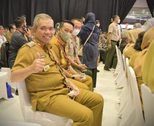 Penjabat Bupati Kamsol Hadiri Rakornas Penanggulangan Bencana 2023