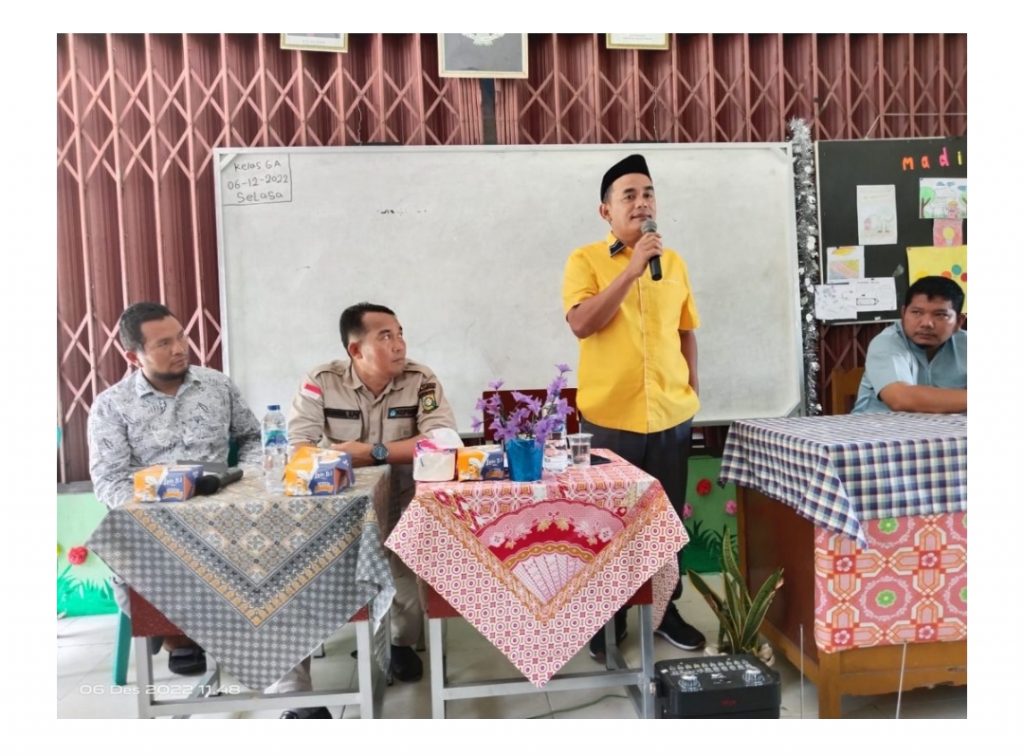 Anggota DPRD Kampar Agus Candra Bahagia Reses di Desa Bukit Sembilan.