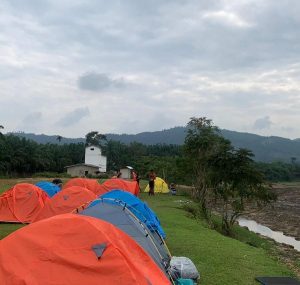 Gelar HPN 2023 di Kampar Kiri Hulu, PWI Kampar Kenalkan Potensi Wisata Camping Ground Tanjung Belit Selatan