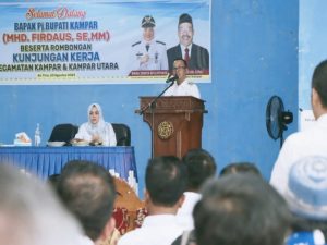 Kunker 2 Kecamatan. Pj Bupati Kampar Mhd Firdaus : Bangun Negeri, Seluruh Komponen Masyarakat Mesti Bersatu Padu