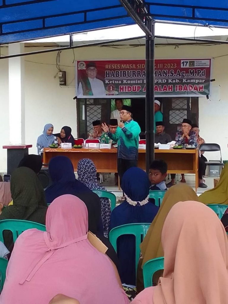 Masyarakat Padang Sawah Apresiasi Habiburrahman Saat Melaksanakan Reses Masa Sidang III Tahun 2023