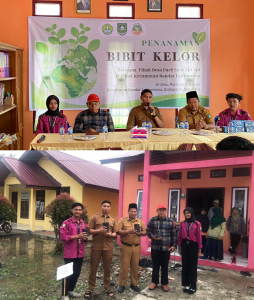 Pentingnya Menjaga Lingkungan Dan Kesehatan, Mahasiswa KUKERTA UNRI Melakukan Penanaman Bibit Kelor