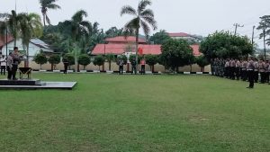 Pagi Ini, Kapolres Kampar Pimpin Apel Gelar Pasukan Operasi Zebra Lancang Kuning 2023