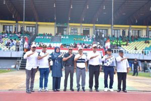 Pj Bupati Kampar dan Dandim 0313/KPR Buka Resmi Piala Liga Santri HUT TNI ke-78