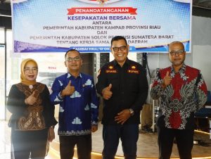 Kerjasama Antar Daerah, Pj Bupati Kampar Teken Kesepakatan dengan Bupati Solok