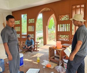 PJ Bupati Kampar diwakili Asisten 1Tinjau Kesiapan Stand Bazar Pemkab Kampar MTQ Ke 41 Tingkat Riau Sudah 80 Persen.