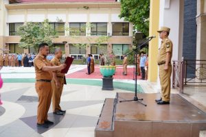 Pimpin Apel Gabungan, 70% Telah Terealisasi, Pj Bupati Kampar Tegaskan Percepatan Realisasi APBDP 2023.