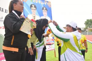 Riau Sabet Emas dan Perunggu dari Nomor Lontar Martil Putri.