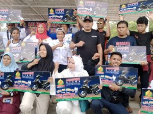 Panglima Perpat SAPARUDIN MUDA Merayakan HUT UNNYVERSARY PERPAT Ke- 24 Tahun. Di Alun-alun Engku Putri Batam Centre, Dengan Hadiah Utama 24 Unit Motor Dan Berbagai Hadiah Lainnya.