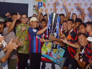 Kejuaraan ASKAB PSSI Kampar, Andika FC Kuok Juara Usai Libas BRKS dengan Skor 6-1.
