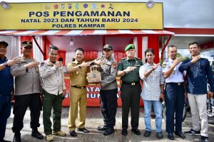 Penjabat Bupati Kampar Tinjau Posko Keamanan Nataru 2024