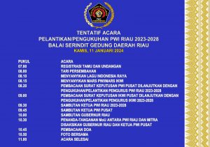 Ketum PWI Pusat Akan Lantik PWI Riau, Berikut Daftar Nama Kepengurusan  Periode 2023-2028