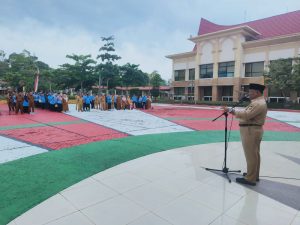 Penjabat Sekda Kampar Pimpin Apel, Ini Yang disampaikan PJ Sekda