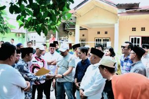 Penjabat Bupati Hambali Tinjau Pembangunan Waduk di Desa Gading Marpoyan Siak Hulu.