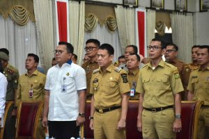 Pengamanan Asset Daerah, PJ Bupati Kampar Tandatangani Perjanjian Kerja Sama Dengan Kajari Kampar