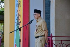 PJ Bupati diwakili Asisten III Setda Kampar Pimpin Apel Pagi di Lingkungan Pemkab Kampar