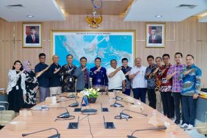 Pj Bupati Kampar Hambali MoU Dengan Badan Informasi Geospasial.