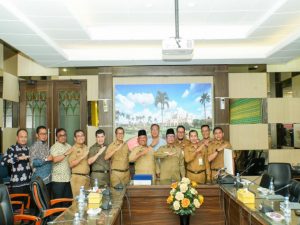 Kunjungan Silaturahmi Penjabat Sekda Kampar disambut Sekda Siak