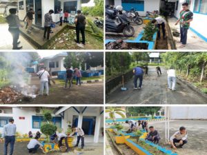 Jum’at Bersih, DISHUB Kampar Melaksanakan Gotong Royong Bersama