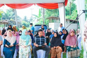 Pemkab Kampar Lakukan Gerakan Pangan Murah di Desa Sawah Kampar Utara.