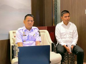 Pj.Bupati Kampar didampingi Asisten 1 Rakor Bersama Mendagri Terkait Pilkada 2024