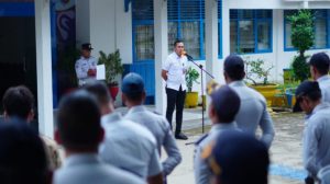 Kholis Febriyasmi Pimpin Apel Perdana Di Lingkungan Dishub Kampar 2024
