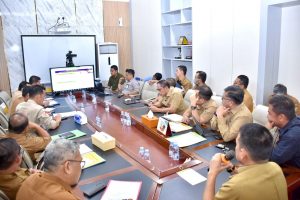 Zoom Meeting Bersama Itjen Kemendagri, Pj Bupati Kampar Komitmen Tingkatkan Kinerja Untuk Masyarakat.