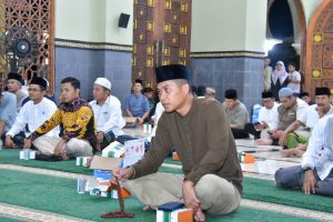 Danyon 132/BS Hadiri Peringatan Nuzul Alqur’an Tahun 1445 H Yyang Dilaksanakan Oleh Pemda Kampar.