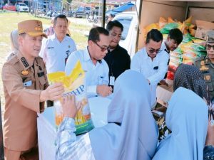 PJ Bupati ikuti Gerakan Pangan Murah Serentak se-Indonesia di Pusatkan di Kebun Durian Gunung Sahilan