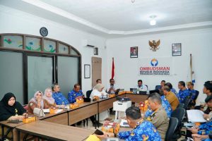 Terkait Penilaian Kepatuhan Penyelenggaraan Pelayanan Publik, Pemkab Kampar Lakukan Koordinasi Dengan Perwakilan Ombudsman RI Provinsi Riau.