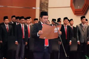 Ketua Bawaslu Kampar Syawir Abdullah Lantik 62 Anggota Panwascam Terpilih.