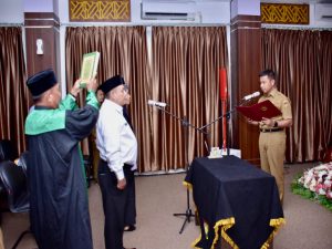 Mewakili Pj Bupati Kampar, Penjabat Sekda Kampar Lantik Pejabat Fungsional.