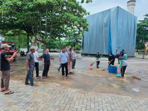 PJ Sekda Ahmad Yuzar Tinjau Lokasi Shalat Idul Adha 1445 H dihalaman Masjid Islamic Center