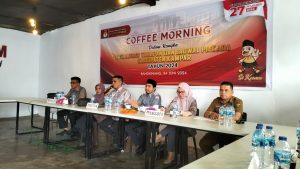 KPU Kampar Gelar Coffe Morning Dalam Rangka Sosialisasi Tahapan dan Jadwal Pilkada Kabupaten Kampar