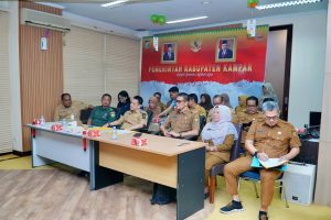 Pj Bupati Kampar Ikuti Rakor dengan Mendagri Terkait Inflasi Serta Penanggulangan Polio dan TBC.