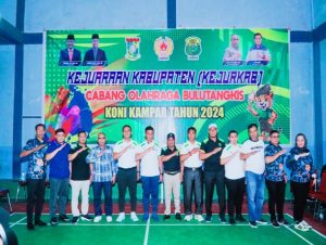 PJ Sekda Resmi Buka Kejurkab Bulutangkis 2024, Ahmad Yuzar:  Dengan Event ini PBSI Siap Lahirkan Atlit Berprestasi.