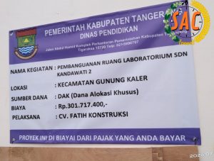 Pekerja Gedung Laboratorium SDN Kandawati 2, Kabupaten Tangerang Tak Gunakan APD