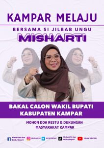 Si Jilbab Ungu Hj Misharti Dapat Surat Tugas Khusus dari PDIP Maju Balon Wabup Kampar