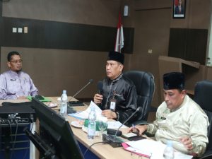PJ Bupati Kampar Pimpin Rapat Rilis Inflasi Kampar Bulan Juli 2024 dari BPS Kampar