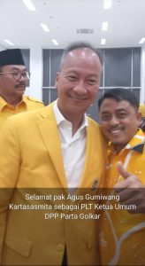 Agus Terpilih Plt Ketum Golkar, Repol Ucapkan Selamat