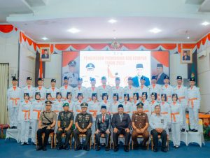 PJ Bupati Kampar Hambali Kukuhkan 30 Paskibraka Kabupaten Kampar Tahun 2024