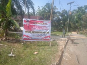 Masyarakat Desa Siabu Apresiasi Kinerja Serta Perjuangan Salah Seorang Anggota DPRD Kampar Bapak Ropii Siregar